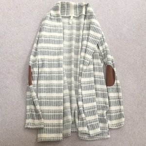 Bo Bel Long Cardiagn w/ Elbow Patches